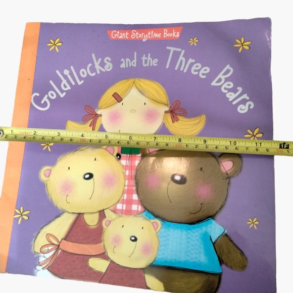 Giant Storytime Books Goldilocks Three Bears katie Saunders Laminate Pages - Picture 5 of 8